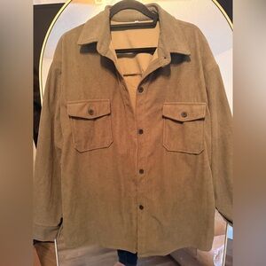 SHEIN Olive Corduroy Jacket